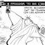 Supersized Liberty, an OtherWords cartoon by Khalil Bendib