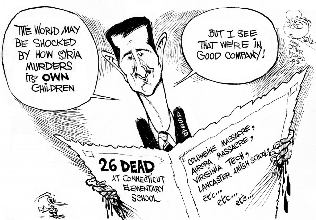nra newtown shooting cartoon
