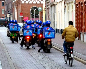 Underpaid Domino's delivery drivers